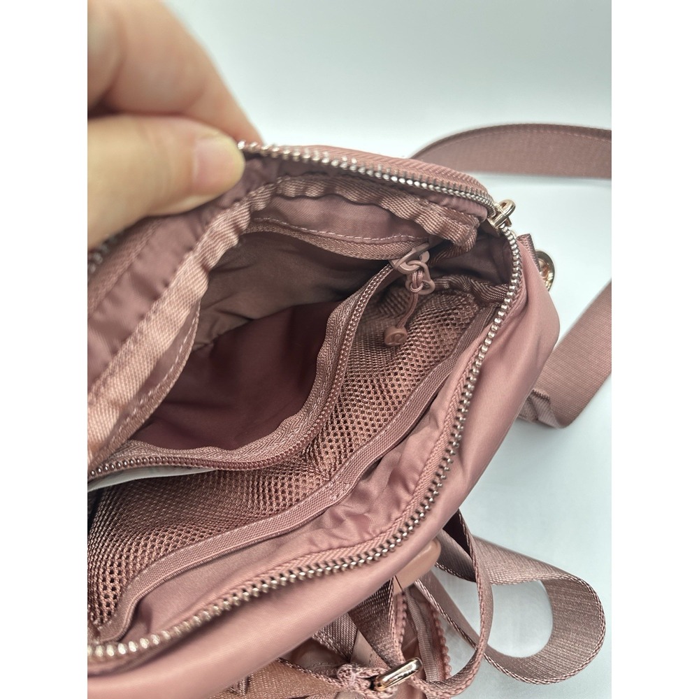 Lululemon Belt Crossbody Bag Lot of 2 Pink Rose Adjustable Strap 1L - Picture 5 of 9